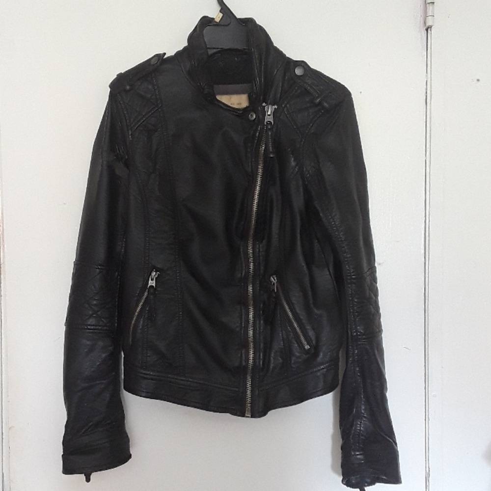 ABERCROMBIE AND FITCH Faux Leather Jacket